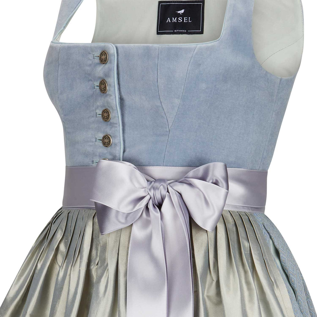 Samtdirndl Lisa Hellblau - Amsel Fashion