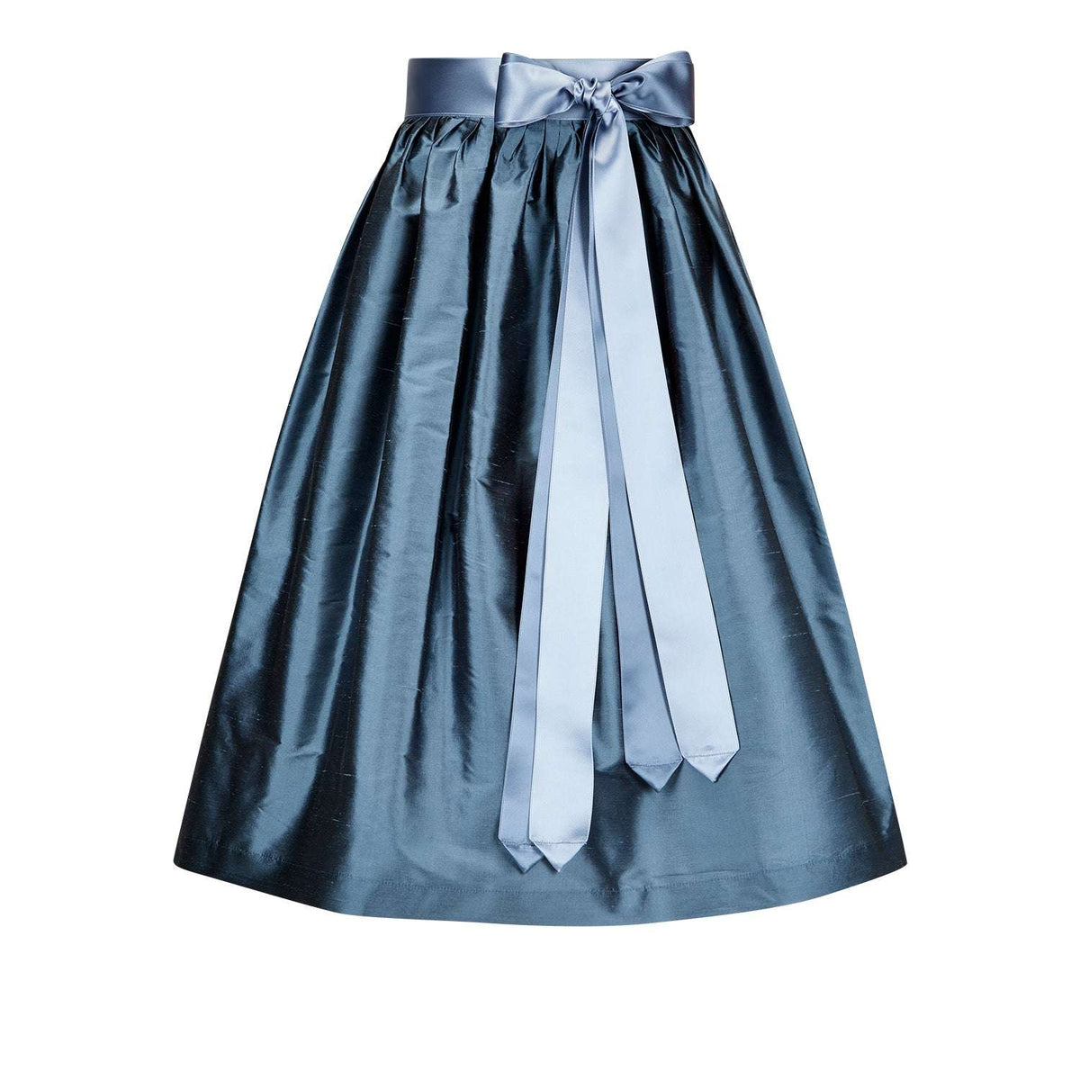 Seidenschürze - Blau Metallic - Amsel Fashion
