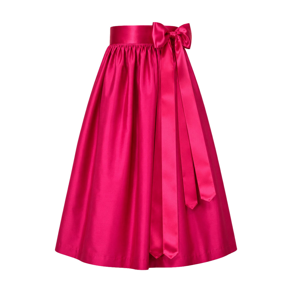 Seidenschürze Pink (lang)