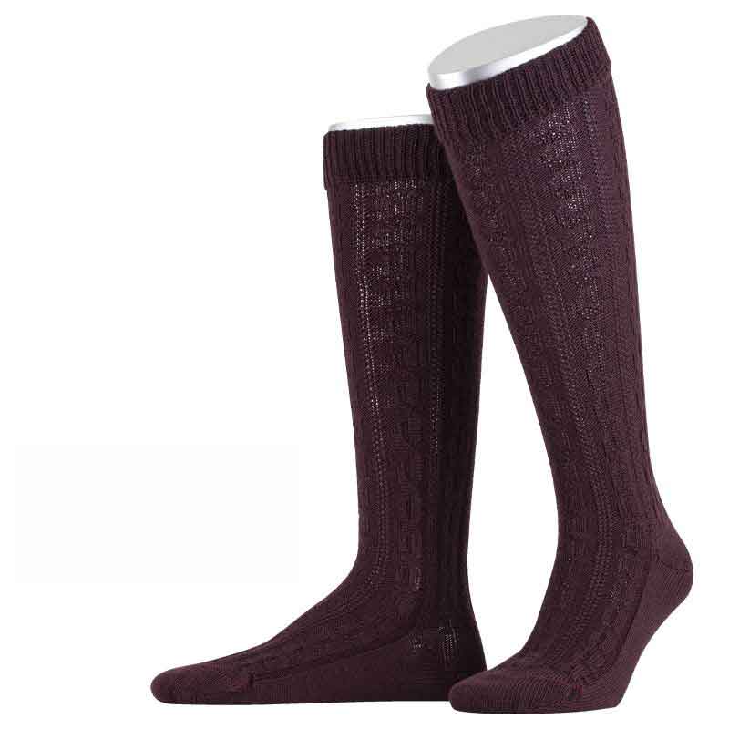 Trachtenstrumpf Aubergine
