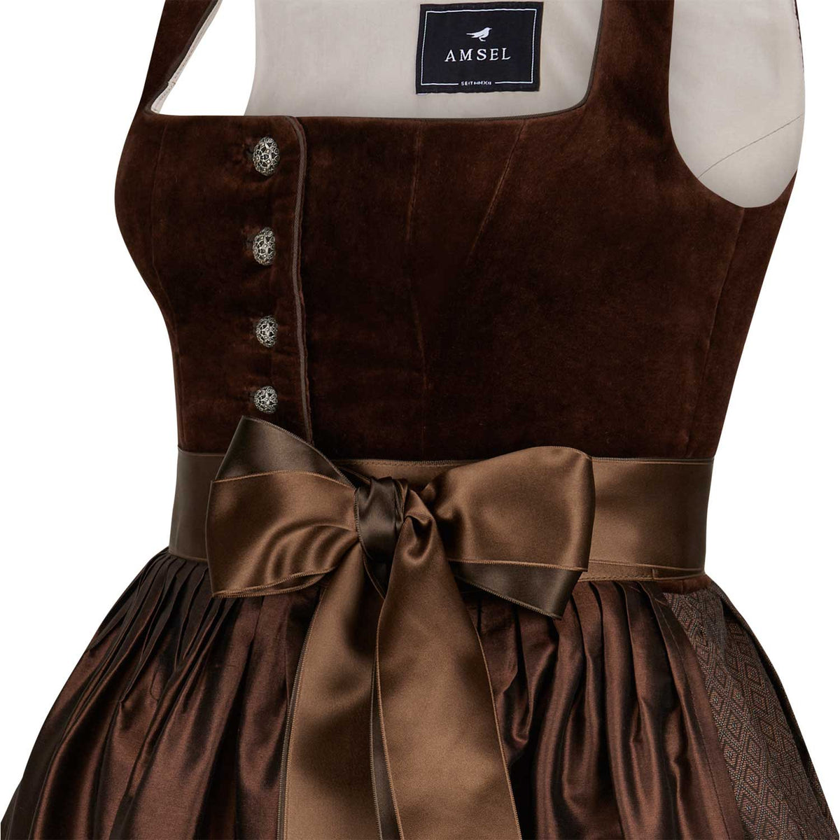 Samtdirndl Liana (lang) - Amsel Fashion